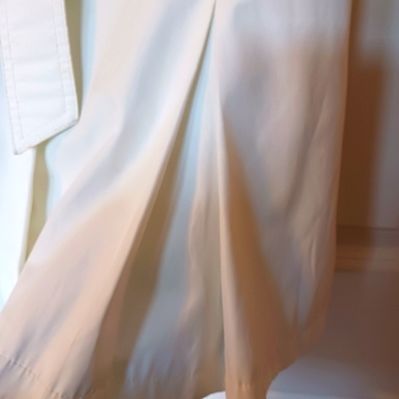 Trench Coat Cream Color  Y2K Gallery Belted - Picture 6 of 13